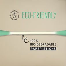 Tulips Hygiene colored eco-friendly cotton buds